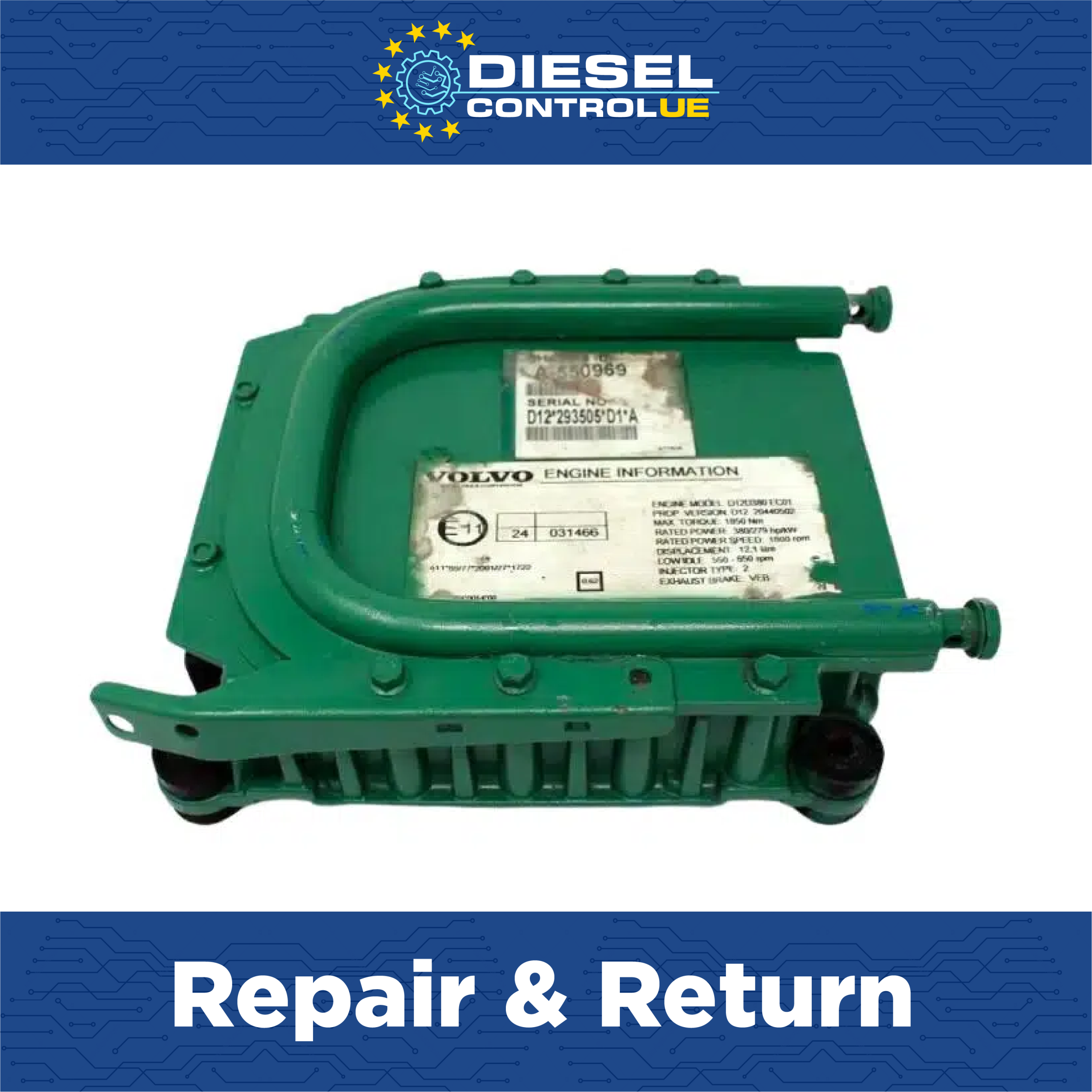 Volvo D7c - 3161953 20412507 3161963 - Ecm Repair | ECM Repair UE